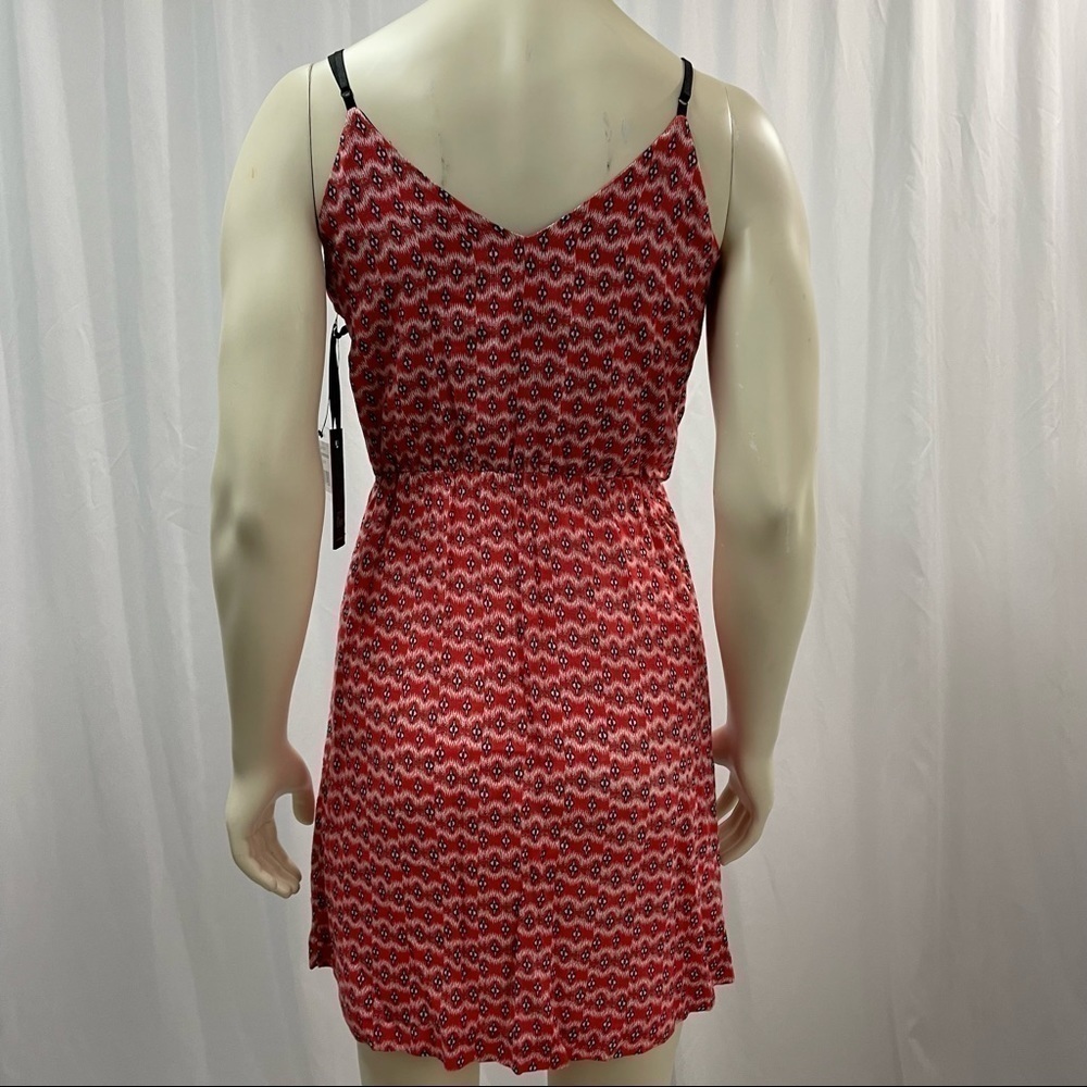 NWT Dex Asymmetrical Faux Wrap Dress Red Size XS - Picture 3 of 11